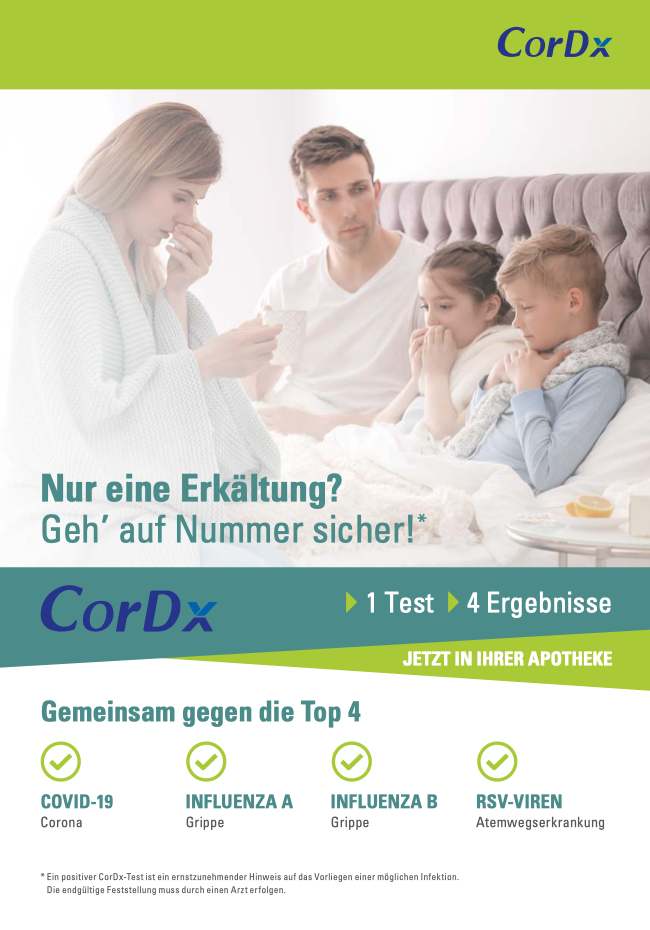 CorDx Flyer A6 Motiv "Hier kaufen"